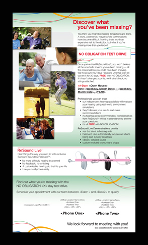 Direct-Mail Piece for Variable Data